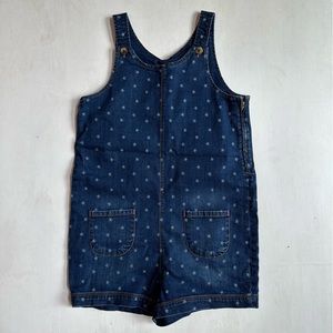 NWT Boden Star Print Denim Romper Shortalls 15/16Y